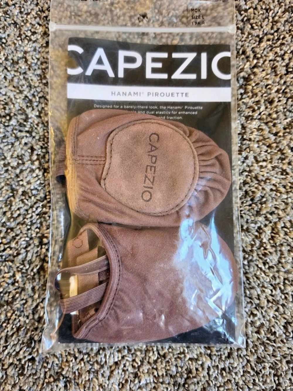 Capezio Hanami Pirouette Dance Shoes in Brown Size Large NWT